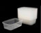 MERCHARII 25 × 650ml Plastic food containers with lids, Microwave, and freezer-safe, Heavy-duty, Rectangular, BPA-free, Reusable and Recyclable (650ml)
