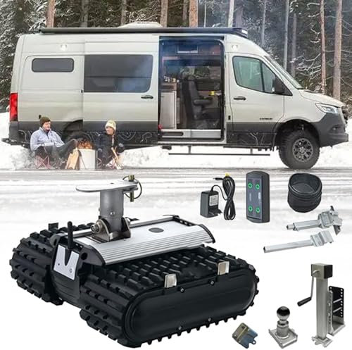 Elektrischer Trailer Mover, 1500 kg Tragkraft, Anhängerwagen, motorisiertes Camper-Trolley-Kit mit Fernbedienung, Camper-Wagenheber für Wohnmobil, Wohnwagen, Boot, Anhänger