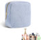 CJQRL Petite Pochette, Petite Trousse De Toilette, Trousse Maquillage Femme, Mini Trousse Maquillage, Trousse de Toilette Voyage Organiseur Makeup,Sac à Main Cosmétiques(bleu ciel)
