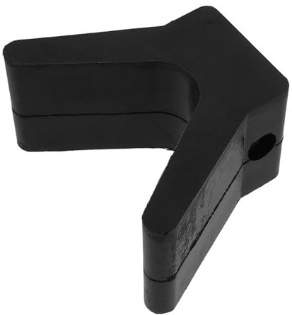 PAMINGONO Boat Trailer Bow Stop v Block Rubber Bow Stop 2-inch Black Replacement Part for Sailboat Fishing Ski Boat Accessories