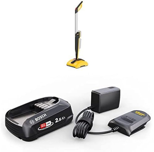 Bundle of WAGNER Multifunctional Patio Cleaner Levaro Powerbrush 18V + WAGNER Starter-Kit 18V: Bosch 18V Lithium-Ionen Akku 2,5 Ah and Charger – Power for All Alliance