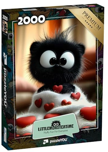 puzzleYOU: Puzzle 2000 Teile „LITTLEMONSTERTIME: Coco“