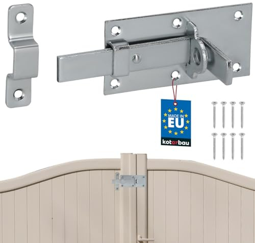 KOTARBAU® Universeller Schlossriegel aus Stahl Riegelschloss 50 x 100 mm gerader Riegel für Türen und Toren Gartentorriegel Bolzenriegel Gartentorfalle Türriegel Schieberiegel abschließbar Wetterfest