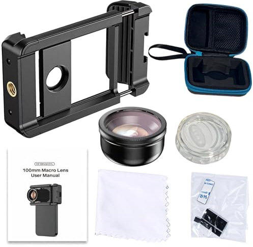 Universal 40Mm Macro Lens for Phones with Cpl Filter, 17Mm Clip for Jewelry & Insect Close-Up Photography