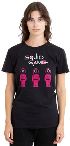 Squid Game Women's Soldiers Ladies T Shirt, Black