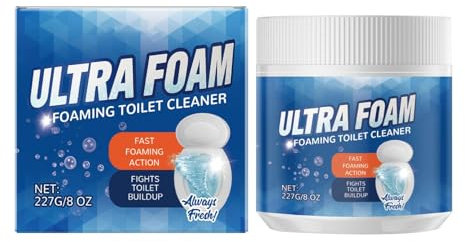 WC Schaumreiniger WC Reiniger Extra starker WC Schaum in Pulverform für gründliche Sauberkeit – Entfernt hartnäckigen Kalk & Urinsteinlös Extra Stark,Reinigt Gerüche