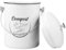 5L Kitchen Compost Bin with Odour Absorbing Filter Metal Compost Bin with Lid and Handle Food Waste Caddy Smell Resistant Indoor Composts Bucket