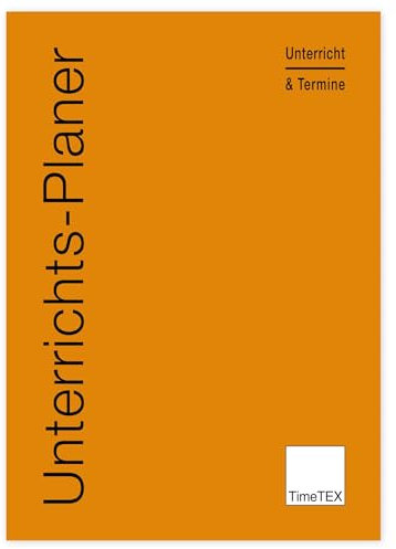TimeTEX Unterrichts-Planer - A4 - Heft - Rot/Braun - 10782 - superleichter, neutraler Halbjahres-Planer - Schulplaner - Unterrichtsplaner