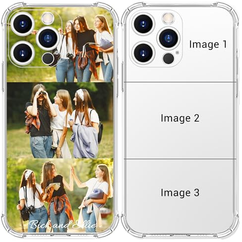 Oybinfiy Personalized Custom Photo Clear Phone Case for iPhone 17/16/15/14/13/12/11 (Air, Pro Max, Plus, Mini) - 4 Corner Shock-Absorption, Anti-Yellowing & Anti-Fingerprint, Perfect for Friends