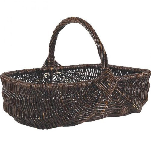 Panier à champignons en osier brut