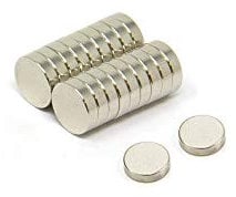 First4magnets F323-25 8mm Durchmesser x 2mm Dicker N42-Neodym-Magnet-1kg Anziehungskraft (20 St-Packung)