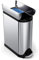 simplehuman CW2017 cubo de reciclaje mariposa, acero inoxidable cepillado, 40 L (20/20)