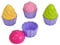 Simba 107102508 - Sandformen Cupcake, 8 Teile, 6cm Durchmesser, Sandkastenspielzeug, Sandspielzeug, Sandkuchen, ab 1 Jahr