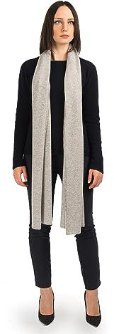 Dalle Piane Cashmere - Breiter schal aus 100% Kaschmir - Made in Italy - für Frau, Farbe: Grau, Einheitsgröße