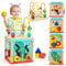 TOP BRIGHT Holz-Formsortierer, Aktivitätswürfel, Spielzeug für 1 Jahr altes Baby – Geschenk zum 1. Geburtstag für Mädchen und Jungen, ab 12 Monaten