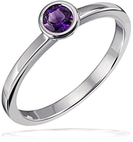 Goldmaid Damenring True colors 925 Sterlingsilber 1 Amethyst lila facettiert 4,0 mm