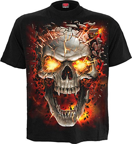 Spiral Kids - Skull Blast Männer T-Shirt schwarz Rockwear