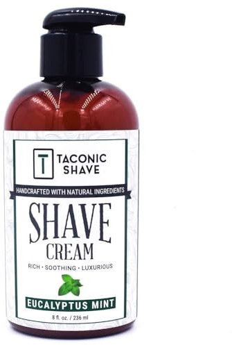 Taconic Shave Eukalyptus & Minze Rasierschaum, Pumpen-Flasche, hohe Lather Forumla, 8 Oz