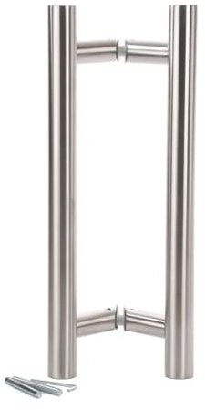Paire de Poignées de Tirage KLOSE besser / Bâton Maréchal - 400 mm- Oblique - Inox 316 -