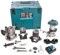 AFFLEUREUSE PLAQUE DE PLÂTRE MAKITA Ø 8 MM+1 BATTERIE BL1850 +1 CHARGEUR + 1 COFFRET MAK PAC -DRT50RTJX3