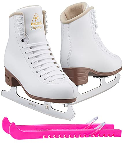 Jackson Ultima Mystique Eiskunstlaufschuhe für Damen, Mädchen, Herren, Jungen in Weiß und Schwarz – verbessert, nur 2019 eingeführt