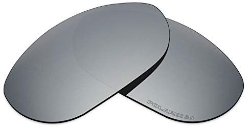 Mryok Lenti di ricambio per Oakley Monster Dog, Anti-seawater Corrosion polarizzato – Silver Titanium, Taglia unica