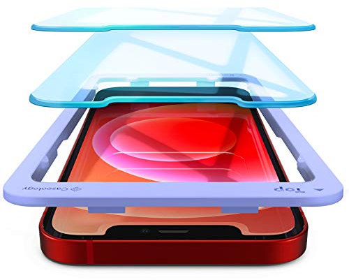 Caseology Displayschutzfolie Glas Kompatibel mit iPhone 12 Mini - 2 Stück