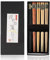 Baguettes Japonaise, 5 Paires de Baguettes Réutilisables en Bois avec Boîte-cadeau pour Maison Hôtel Restaurant, 22.5cm