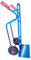 RLW Profi Stahlrohr Sackkarre Stapelkarre Jumbo 250 kg - Schaufel 280x470 mm - Made in EU - kein Asien-Import (Räder nach Ihrer Wahl) (Luftrad schwarz/Metall-Felge rot/Rollenlager)