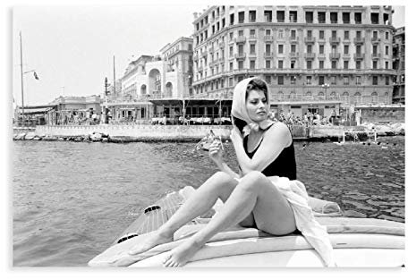 Poster, Schauspieler Sophia Loren Sexy 21, Leinwand, Wandkunst, Deko, Bild, Gemälde für Wohnzimmer, Schlafzimmer, Dekoration, 30 x 45 cm
