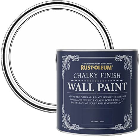 Rust-Oleum White Matt Emulsion Wall Paint - Cotton (White) 2.5L
