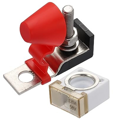 X AUTOHAUX 1 Set 125A Batteriesicherung Klemmsicherung Blocksicherung 58V für Auto Boot