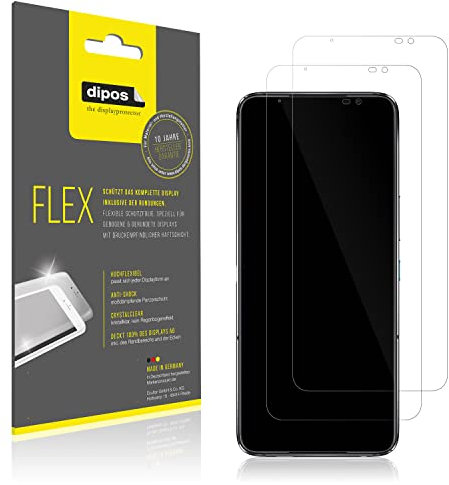 dipos I 2X Schutzfolie 100% kompatibel mit Asus ROG Phone 6 Pro Folie I 3D Full Cover Displayschutzfolie