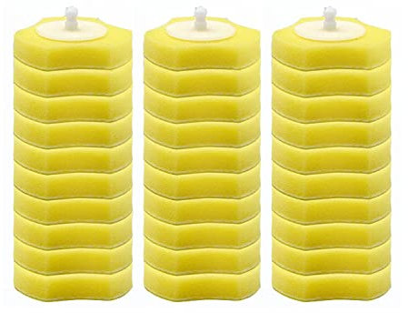 ChuangChi 30 PCS Einweg-Toilettenbürste Ersatzkopf Toilettenbürste Einweg-Nachfüllköpfe Einweg-Ersatzkopf für Toilettenbürste (Zitrone Duft)