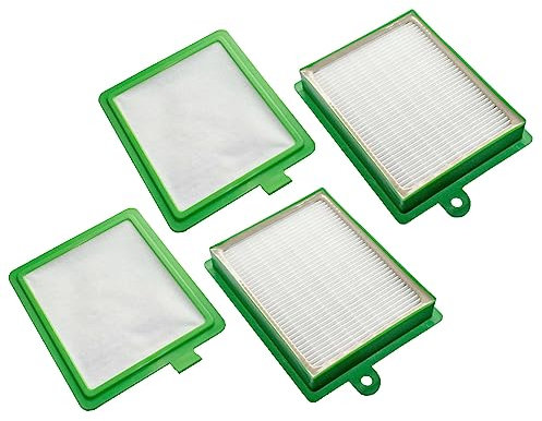 vhbw Filter-Set kompatibel mit AEG/Electrolux Ultra Silencer AUS 4030...4045 Staubsauger - 4X Filter (HEPA-Filter, Mikrofilter)