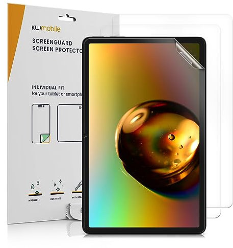 kwmobile 2X Salvapantallas Compatible con Amazon Fire MAX 11 - Protector de Pantalla Transparente para Tablet