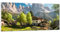 Wandbilder Dekoration Wohnzimmer Berge Landschaft Alpen Panorama Bilder auf Glas 120x50cm Glasbild Schlafzimmer Küche Wand Kunstdruck Art Groß Wanddeko Bild im Glas Modern Wall Decor GAB120x50-5814