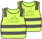 HoaaiGo 2 Pièces Gilet de Sécurité Enfants, Gilets Réfléchissants à Haute Visibilité Gilet Respirant Jaune Fluorescent, 360°Visibilité à Gilet Réfléchissante pour Enfants de 3 à 10 Ans