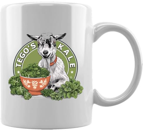 Tego The Goats Kale Tasse en Céramique Blanche De Bureau Tasse Thé Café à La Maison Ceramic White Mug