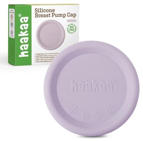 haakaa Lid New Upgrade Breast Pump Silicone Lid Fits All Haakaa Breast Pumps Generation 1/2/3 Leakproof Dustproof Lavender
