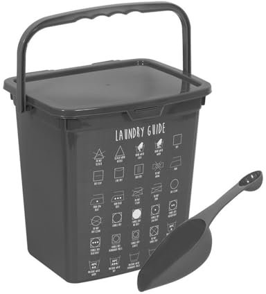 YöL 6L Washing Powder Storage Plastic Laundry Storage Container Box Storage Dishwasher Tablet Detergent Powder Container with Lid & Scoop