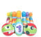 Kegelspiel für Kinder, 12PCS Bowling Ball Set 10 Teiliges Kegel und 2 Bälle Dosenwerfen Mini Drin und Draußen Spielzeug Geschenke für Junge Mädchen Kinder