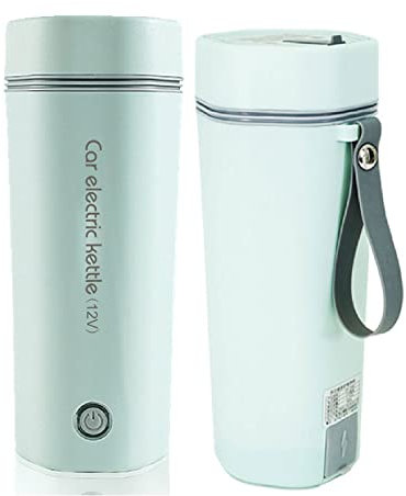 12V Portable Electric Travel Kettle for Car - Car Electric Kettle for Tea, Coffee - Water Boiler & Heater with Automatic Shut-Off