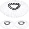 SOSALUK 3 panni di ricarica per testine di scopa compatibili con Vileda Turbo EasyWring and Clean (bianco)