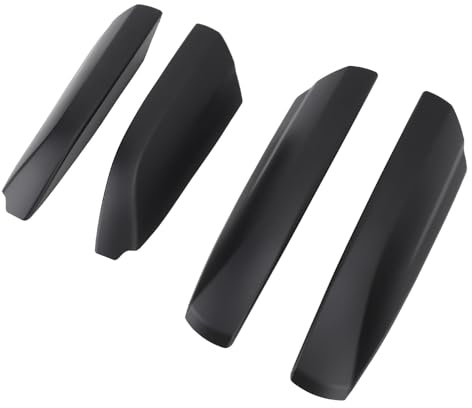 Dach-C-Träger-Schienen-Endabdeckung 4-teilige Dach-C-Rack-Schienen-Endabdeckung, Dachträger-Shell-Abdeckung, Ersatz für Highlander 2007 Bis 2013 (Matt-schwarz)