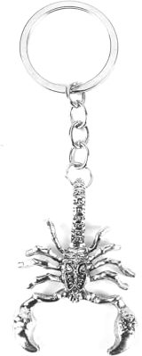 Tranbath Porte-clés en acier inoxydable avec scorpion en métal, porte-bonheur personnalisé pour hommes, idéal pour les anniversaires, les mariages, la rentrée scolaire ou comme cadeau d'adieu pour les