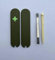 Replacement Covers For Victorinox Scales 58mm Plastic Handles With Tweezers And Toothpick Glowing Cross (Army Green)