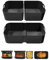 Air Fryer Liners Silicone for Ninja AF500UK, Premium 10cm High Reusable Silicone Liner for Ninja Foodi Flexdrawer AF500UK 10.4L,COSORI Dual TwinFry 10L Air Fryer Liner (3PCS, Black)