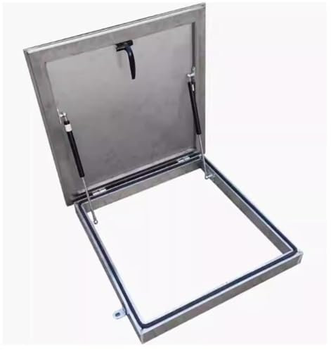 XNXYSMKJ Terrassenüberdachung aus Edelstahl 304, Dachfenster und Oberlicht, Keller, Tageslicht-Tür, Mehrwinkel-Dachsichtfenster aus Aluminium (50x50cm)