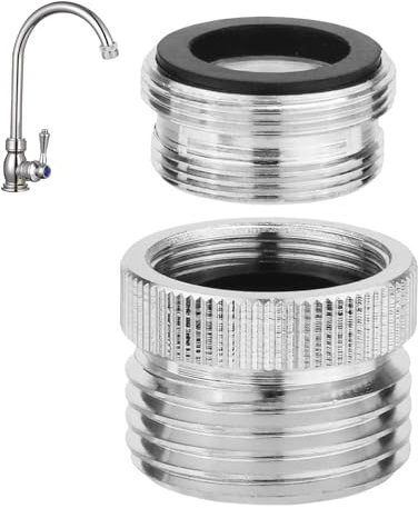 Frfik Adaptateur aérateur d'évier de cuisine en laiton | Adaptateur de robinet avec anneau en caoutchouc intégré, kit d'adaptateur de robinet, raccords de tuyau mousseur